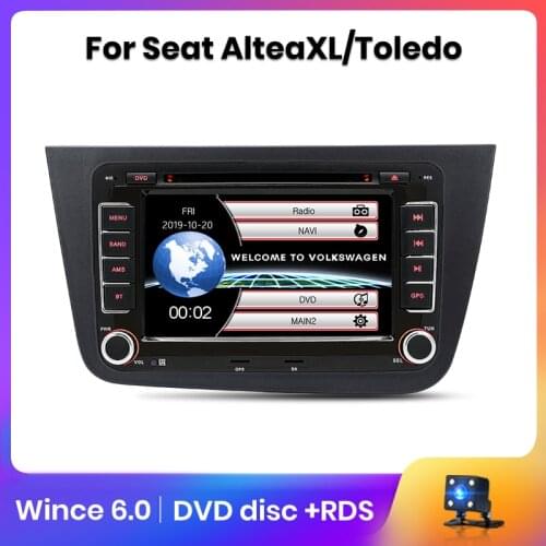 AWESAFE 2 din 2din Car Radio Multimedia Video Player For Seat Leon 2 MK2 Altea XL Toledo 3 DVD GPS Navigation Autoradio