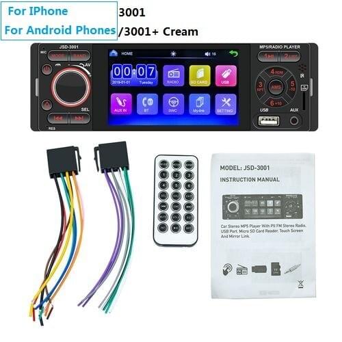 Car Radio Multimedia Video Player Universal Auto Stereo Bluetooth Touch Screen Car MP5 Player For IPhone And For Android Phones