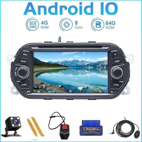Android 10 Car Multimedia Player DVD Autoradio For FIAT TIPO EGEA 2015-2017 4GB+64GB 8 Core+DVR/WIFI+DSP+DAB GPS Navigation