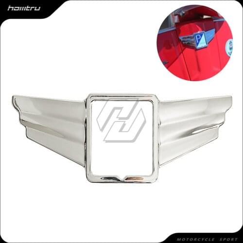 Motorcycle Chrome Wings Logo Trim Case for Piaggio Vespa S 50 2009-2014 S 150 2008-2009 Leader Motor