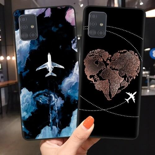 World Map Travel Just Go Phone Case For Fundas Samsung S20 Ultra Plus A10 A20 A30 A40 A50 A70 Cover For A51 A71 Coque Capa Funda
