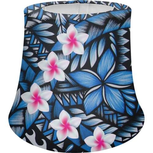 Flower Lamp Shade Washable, Lampshade Fit Desk Lamp/Standing Lamp/Table Lamp 5.1" x 9.3" x 7.1" Polynesian Print Light Cover