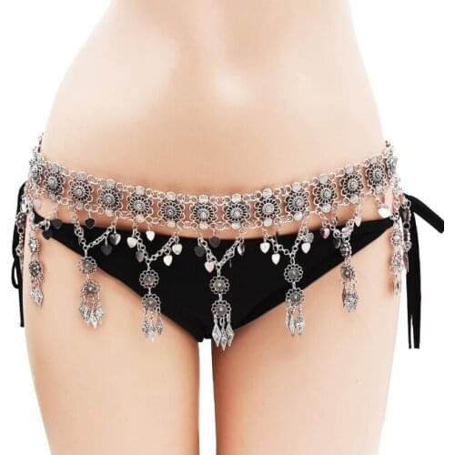 New Fashion Long Tassel Waist Chain Belly Dance Casual Waist Beach Alloy Body Chain Girl Clothing Accessories Silvery