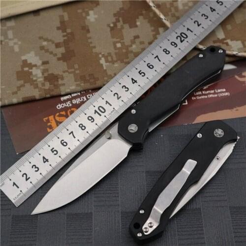 Pocket Knife Hunting Survival Knife Outdoor Camping Knifes Tactical Self-defense Ball Bearing Folding Blade Knives G10 EDC Tool
