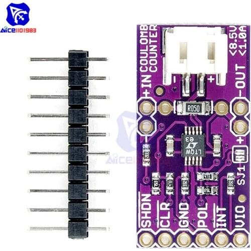 Diymore CJMCU-LTC4150 LTC4150 Coulomb Counter Battery Charge Detection Board Current Sense Sensor Module for Arduino
