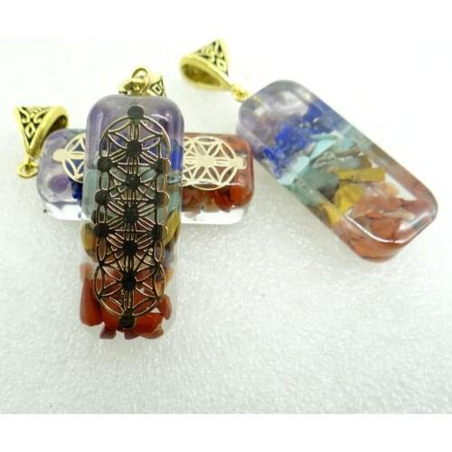 Natural Stone Retro Colorful Tiger Eye Chips Agates Chakra Energy Pendant Pendulum Amulet Healing Reiki Pendant 1pc
