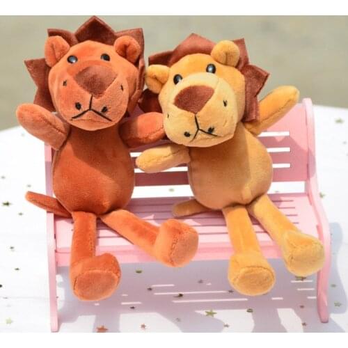New cute18cm plush lion Keychain fashion doll stuffed soft bag decoration Pendant good quality christmas festival gift friend