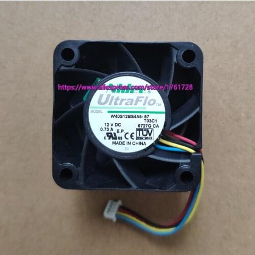 Brand new Japan 4028 12V 0.73A W40S12BS4A5-57 4cm large air flow fan 4wires ,in stock