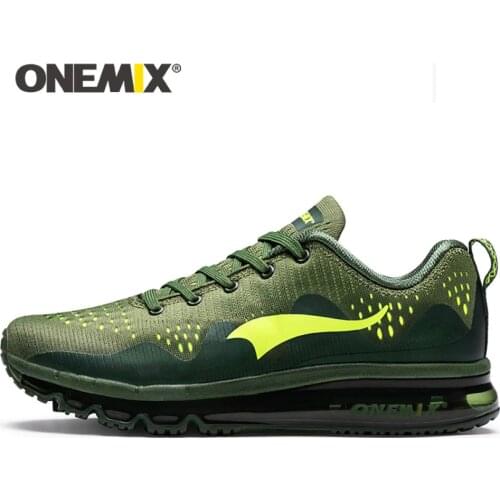 ONEMIX Summer Men Running Shoes Sports Sneakers Damping Cushion Breathable Outdoor Lace-up Air Trainers Men Walking Tennis Shoes