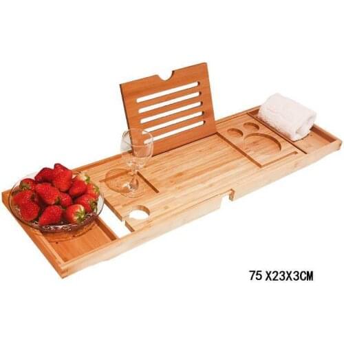 Shelf Engelli Tutunma Bar Accessoires for a Book Bamboo Storage Bathroom Bathtub Tub Tray Plateau Tablette Baignoire Bath Frame