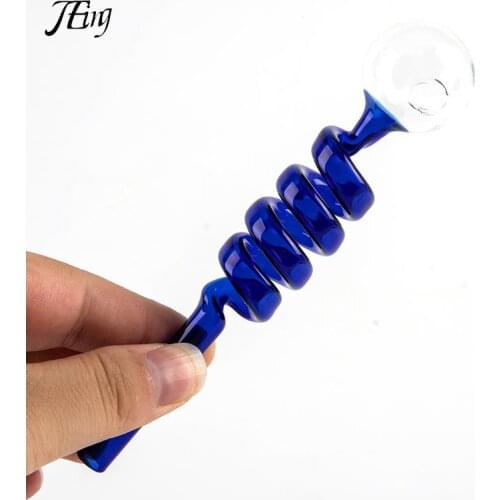 Portable Round Head Borosilicate Glass Tube Pipe Straw