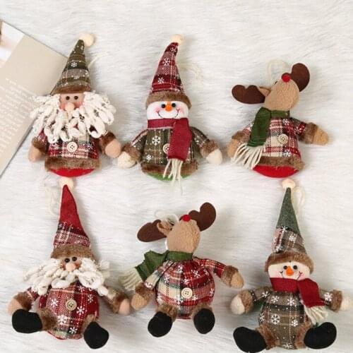 Christmas Cartoon Doll Ornaments Merry Christmas Snowman Decorations For Home Xmas Gift Navidad Happy New Year Decor 2021 Noel