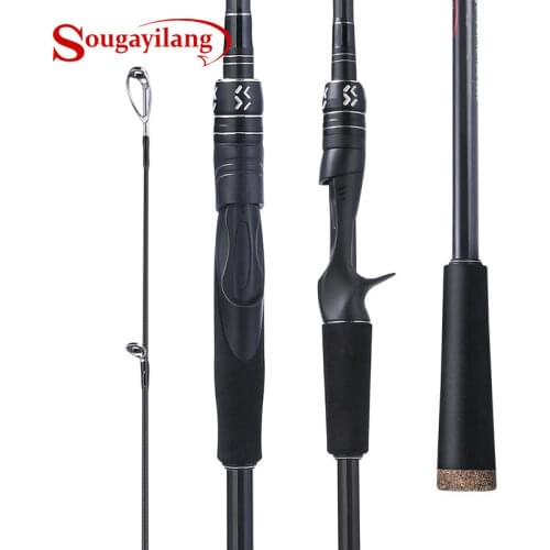 Sougayilang 3 Sections Lure Fishing Rod Spinning Fishing Rod Carbon Fiber 1.8m/2.1m All for Fishing Carp Fishing Fishing Tackle