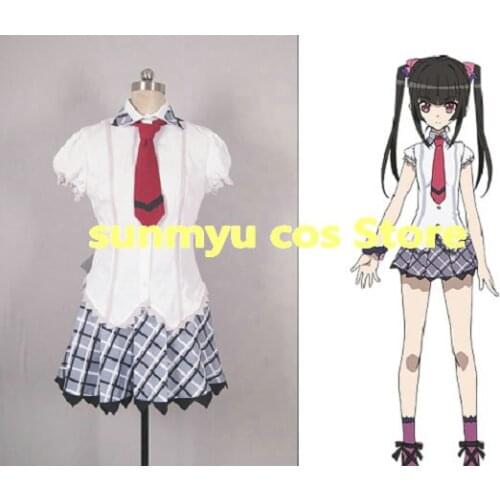 Free Shipping!Senki Zessho Symphogear girls summer uniform Cosplay Costume,Size customizable Halloween Wholesale