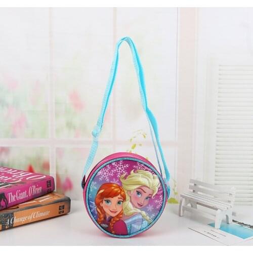 Disney Princess Frozen diaper bag Children Purse Coin Cartoon Elsa bag shoulder girl boy packet gift bag Messenger round bag