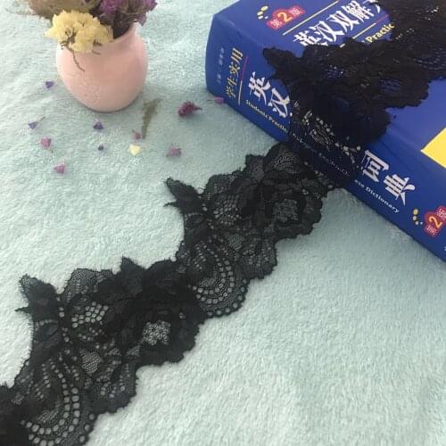 Super Special Black Pure hand-cut lace, suitable for garment home fabric processing, model C2860-2