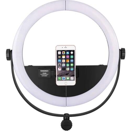 YONGNUO LED YN508S LED video light for iPhone X Samsung Mobile Photography Dimmable Ring light with U-type Bracket Lamp Makeup