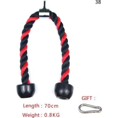 Biceps Triceps Rope For Home Gym Fitness Equipment Accessories Bodybuilding Exercise Heavy Duty Pull Rope Gym Workout