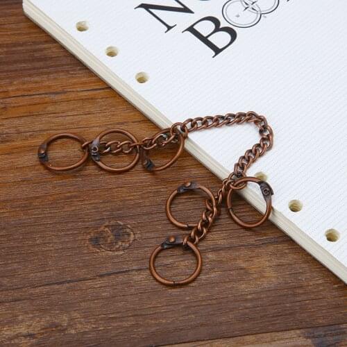 High Grade Metal Loose Leaf Ring Loose Leaf BInding Ring Notebook Stainless Steel Binder File Folder Diary Clips Binding