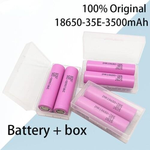 1-10 PCs 100% original 18650 3500mah 20A discharge inr18650 35e 3500mah 18650 Li ion battery 3.7V rechargeable battery
