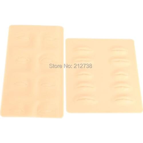 1pcs High Quatity Silicone 3D Tattoo Practice Skin lip Eyebrow Cosmetic Permanent Makeup lip training fake for learner use