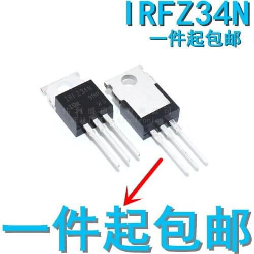 10PCS/LOT New off-the-Shelf IRFZ34N 55V/29A TO220 Field Effect Transistor IRFZ34NPBF