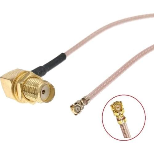 10pcs RG178 IPX UFL Mini PCI To Right Angle SMA Female Pigtail Antenna WiFi Cable 6" 8"