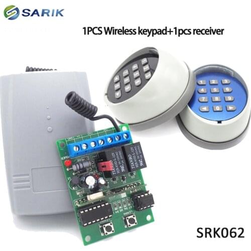 433MHZ Wireless Wall Keypad for garage/swing/sliding gate opener/wireless keypad switch with receiver