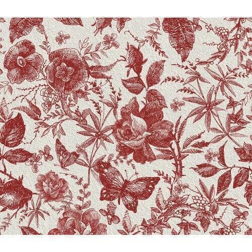 American Rustic Flower Wallpaper Vintage Rose Peel and Stick Floral Contact Paper Self Adhesive Removable Cabinet Furniture Film