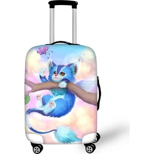 HaoYun Water-proof Suitcase Cover Kawaii Cats Animal Elastic Dust-proof Luggage Cover Luggage Protective Accessories Only Cover