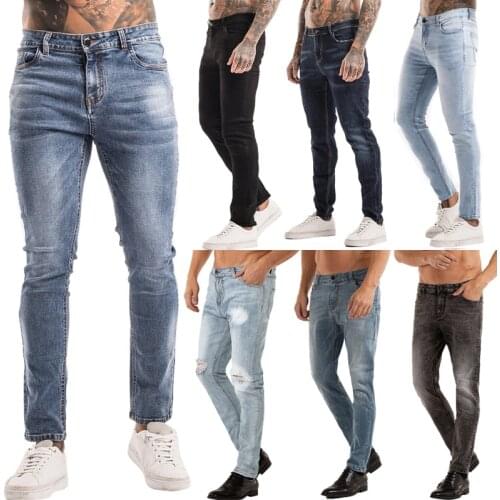 Heyfanee Pants Mens Slim Fit Jeans Skinny Stretch Denim Trousers for Men Straight Leg Brand Classic Male Clothing New Arrivals
