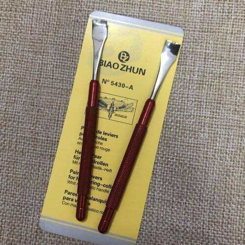 Watch repair tool lift watch pointer take needle clamp hairspring clamp set pry bar