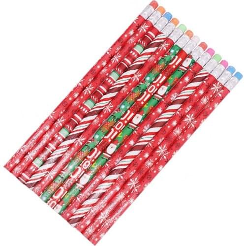 5 Pcs HB pencil Student drawing pencil Eraser pencil Christmas gift stationery Sketch pencil Painting Christmas gift