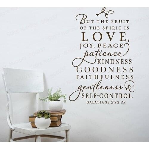 Room decoration Christian Decals Bible Verses Spanish Vinyl Wall Stickers Christian Family Bedroom Home Art Wall Stickers WL195