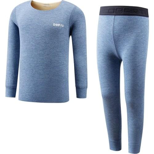 Autumn Winter Children Underwear Suits Long Johns Warm High Quality Wool Cashmere Kids Clothing Sets for Boys Girls 100-150cm