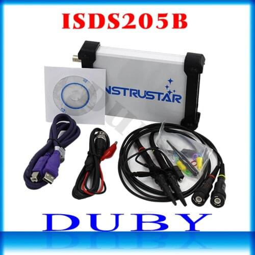ISDS205B 5 IN 1 Multifunctional PC Based USB Digital Oscilloscop/Spectrum Analyzer/ DDS/Sweep/Data Recorder 20M 48MS/s