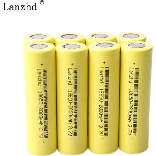 1-8PCS 3.7V batteries 18650 2800mah Rechargeable battery 18650 Li ion lithium ion 18650 15A Power battery for Electric bicycle