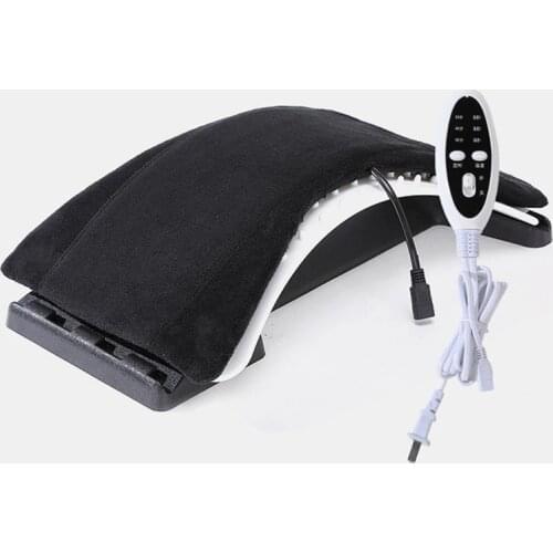 Heating Moxibustion Back Stretcher Massager Neck Equipment Lumbar Spine Pain Relief Acupuncture Chiropractic Relaxation