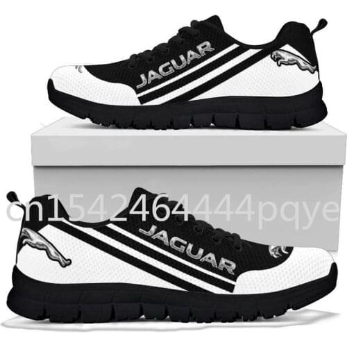 2021 New Jaguar Logo Mens Sneakers Walking Shoes Mesh Breathable Male Sneakers Running Shoes Big Size Mens Fashion Sneakers