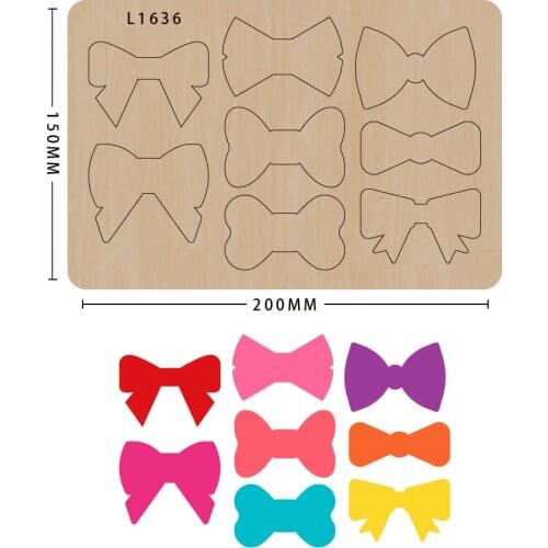 Wood moulds die cut Scrapbook DIY bow handmade crafts Making Decor Supplies Dies Template