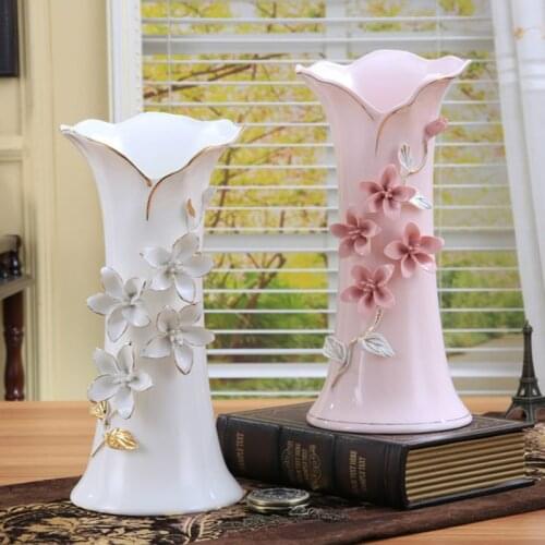 Very fine ceramic vase decoration Nice living room desktop vase Home Decorations Pretty vases