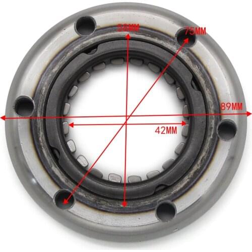 Motorcycle Starter Motor One Way Clutch For Yamaha XG250 TRICKER XT250 YBR250 YZF600 R6 YFM250R YFM250 Raptor 250 5BP-15590-00