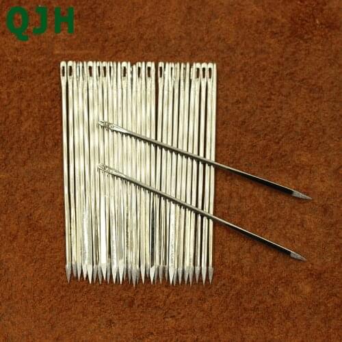 Stainless steel 10pcs/set import manual DIY leather dedicated sewing needles 4.8cm length rhombus triangular needle repair tools