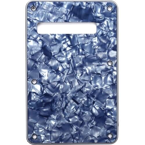 Musiclily Guitar Strat Back Plate for Fender USA/Mexican Standard Stratocaster Modern Style, 4Ply Grey Pearl