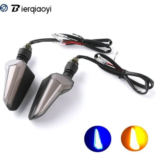 For KTM Honda Kawasaki Turn Signals motorcycle 2pcs Turn Light LED Indicator light motorcycle Turn Signal indicators Amber Blue