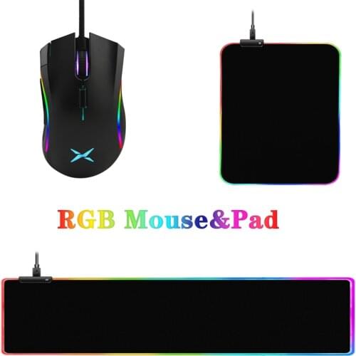 Delux M625 Wired Mouse 12000 DPI Computer Gaming Mause Ergonomic Optical USB Mice With RGB Backlit For PC Office Gamerverwatch