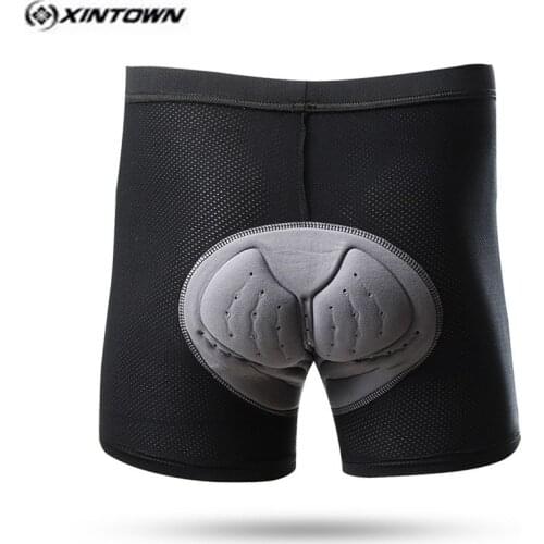 XINTOWN Black Cycling Shorts Bike Bicycle underwear Men Women Blue gray Sponge Gel 3D Padded bike shorts