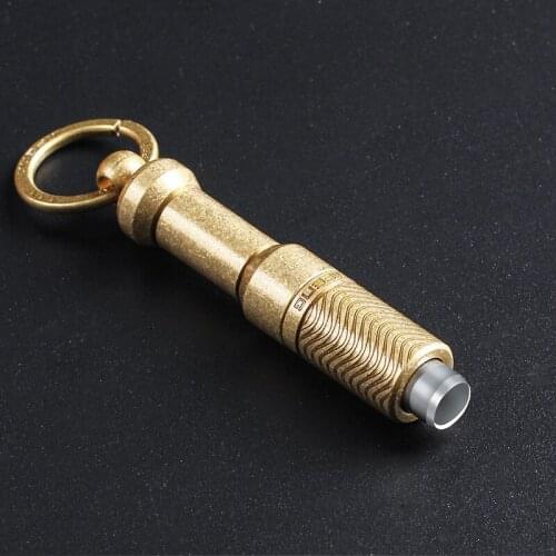 Vintage Bronze Cigar Cutter Puncher Drill Hole Function Copper Alloy Cigar Punch Key Pendant Pocket Smoke Cigars Accessories