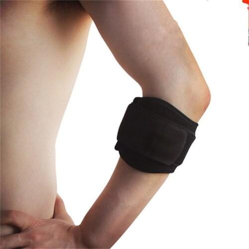Elbow Support Guard Pads For Tennis Golf Outdoor Adjustbale Strap Elbow Black Elbow Protector Sports Safty Accessories