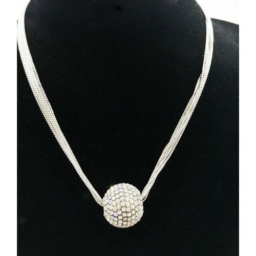 Top Quality Fashion Shiny Pendant Necklace for Women Retro Vintage Classic Gold Color Cubic Stone Jewelry